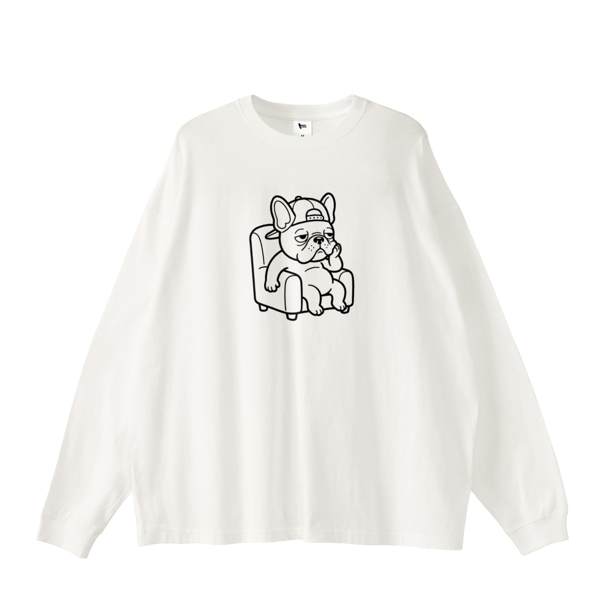 LAZY BUHIロングTシャツ white image