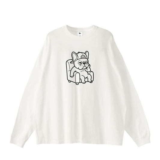 LAZY BUHIロングTシャツ white image