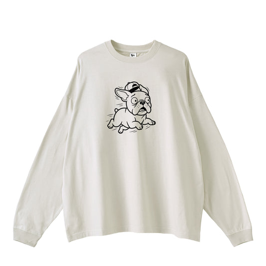 PANIC BUHI ロングTシャツ gray image