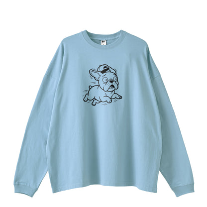 PANIC BUHI ロングTシャツ pastel-blue image
