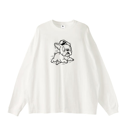 PANIC BUHI ロングTシャツ white image