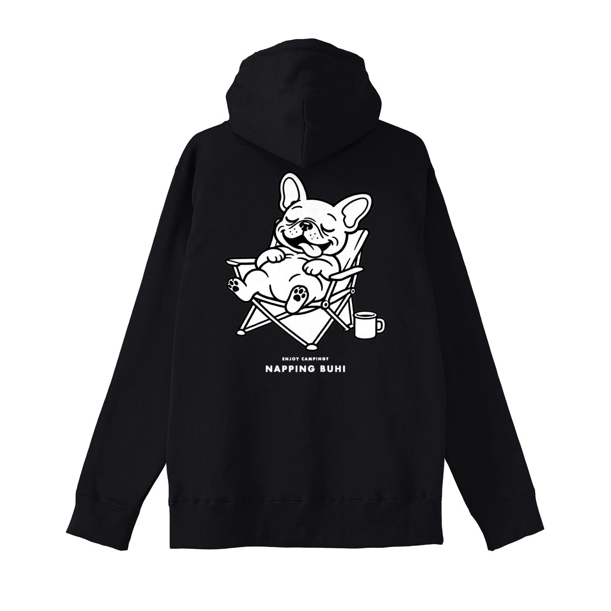 NAPPING BUHIジップパーカー black image