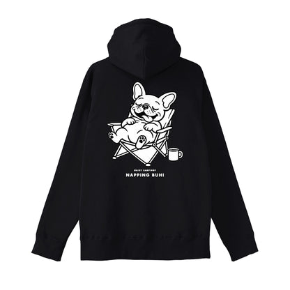 NAPPING BUHIジップパーカー black image