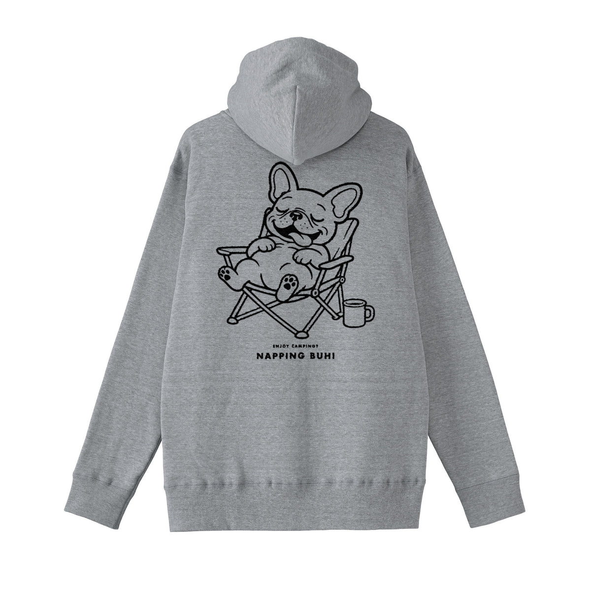 NAPPING BUHIジップパーカー gray image