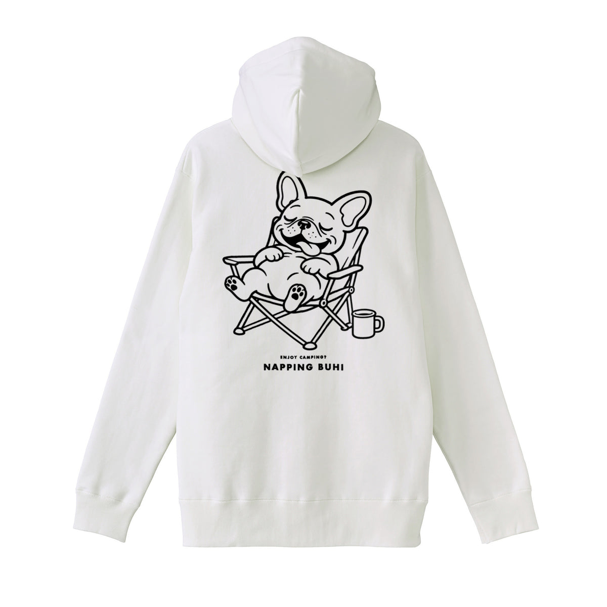NAPPING BUHIジップパーカー white image