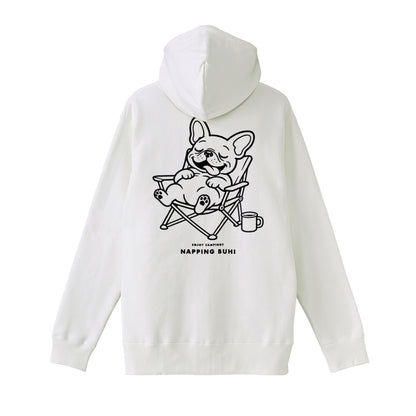 NAPPING BUHIジップパーカー white image