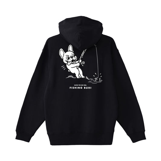 FISHING BUHI パーカー black image