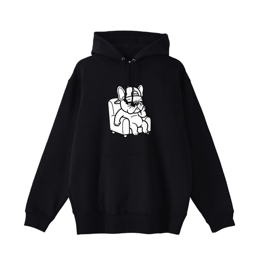LAZY BUHIパーカー black image