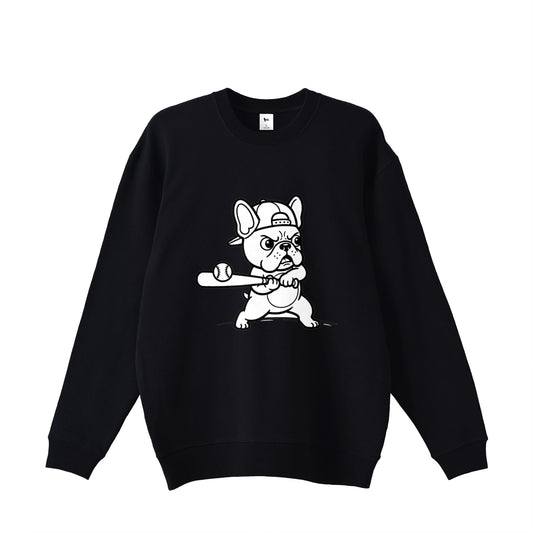 BUHI BASEBALLトレーナー black image