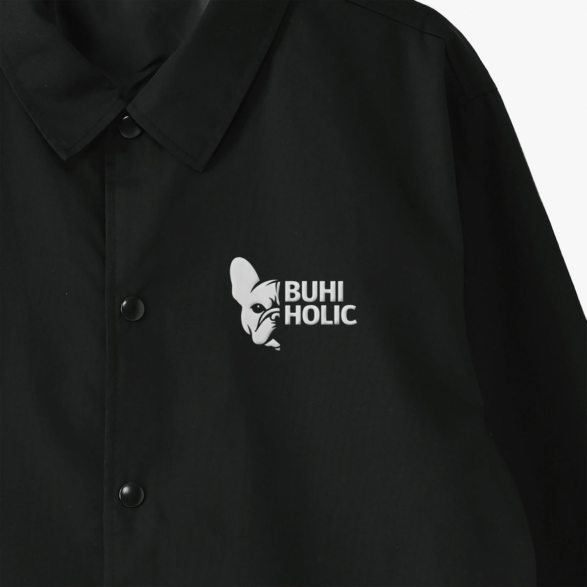 BUHIHOLICコーチジャケット black image